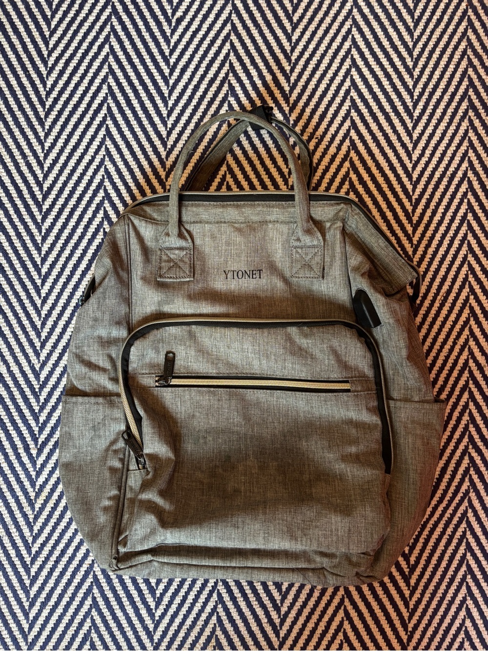 Ytonet Gray Travel Backpack - Versatile Everyday Bag